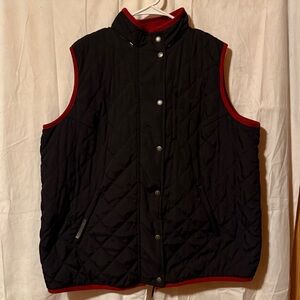#51-Ralph Lauren reversible Navy/Red Quilted Vest